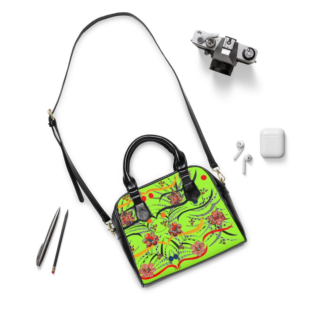 Lime Wilderness AOP Handbag