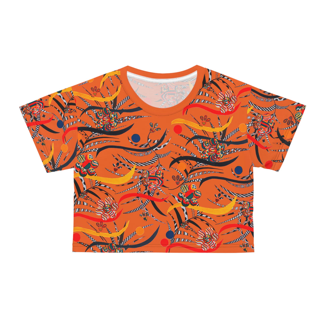 Orange cropped t-shirt