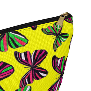 Butterflies Yellow Accessory Pouch