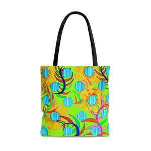 AOP The Sunflower Lime Tote Bag