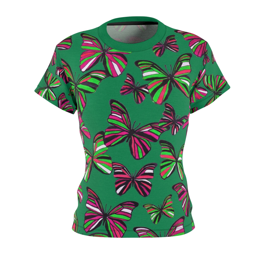 Butterflies AOP Emerald T-shirt