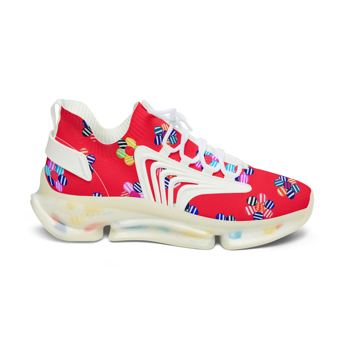 Red Candy Floral Printed OTT Women's Mesh Knit Sneakers