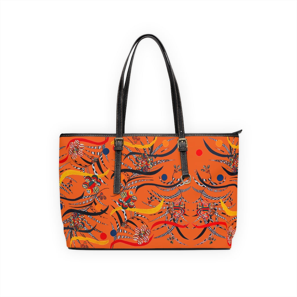 Orange Wilderness PU Leather Shoulder Bag