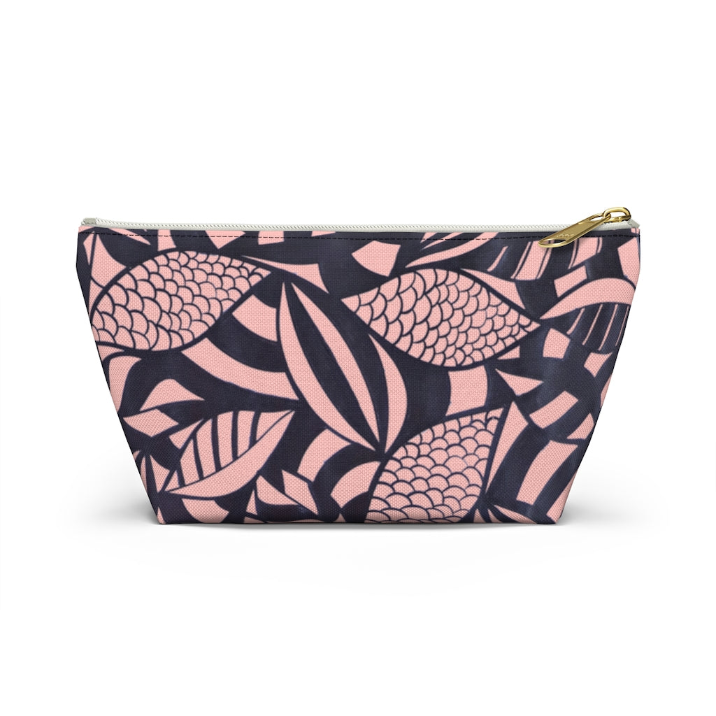 Blush Tropical Minimalist Accessory Pouch