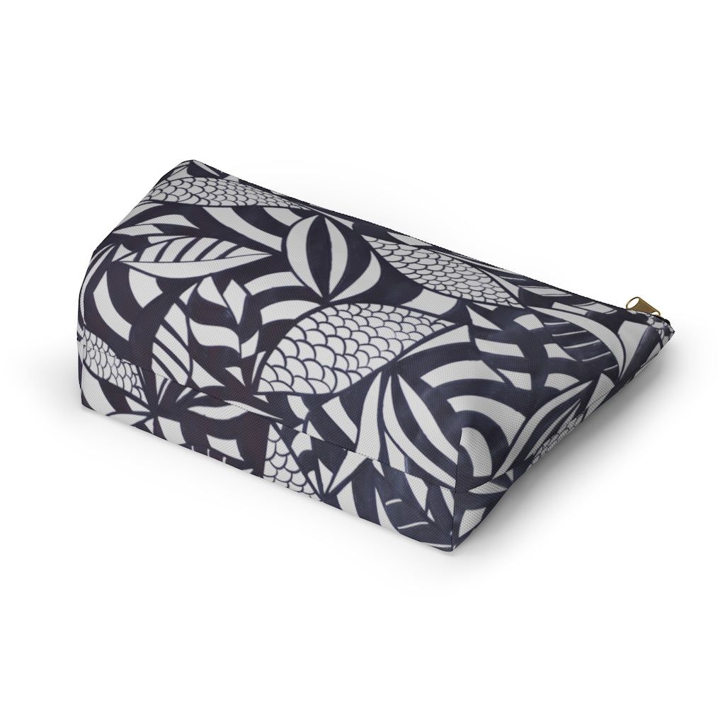 Slate Tropical Minimalist Accessory Pouch