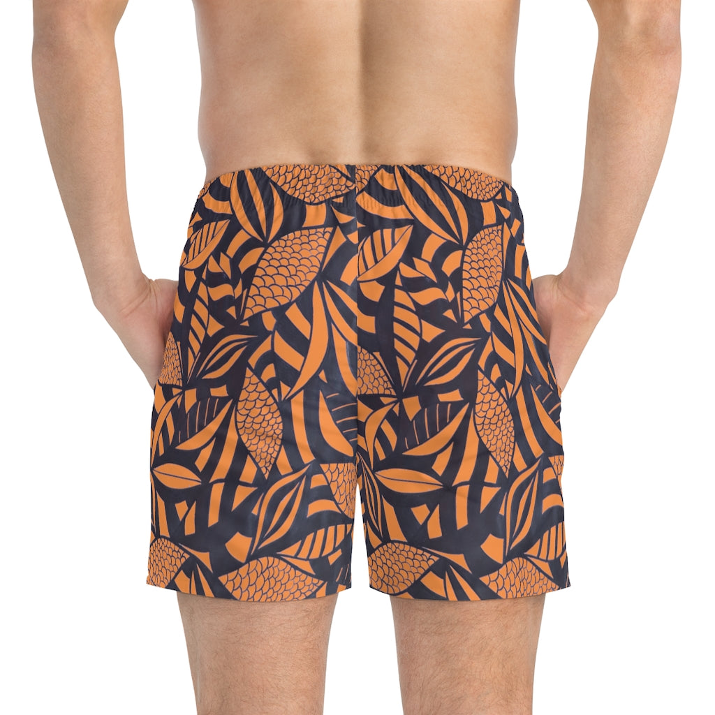 Sunset Tropical Minimalist Swimming Trunks