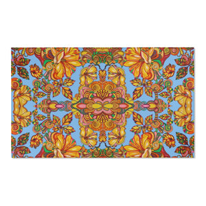 Artsy Floral Sky Area Rug