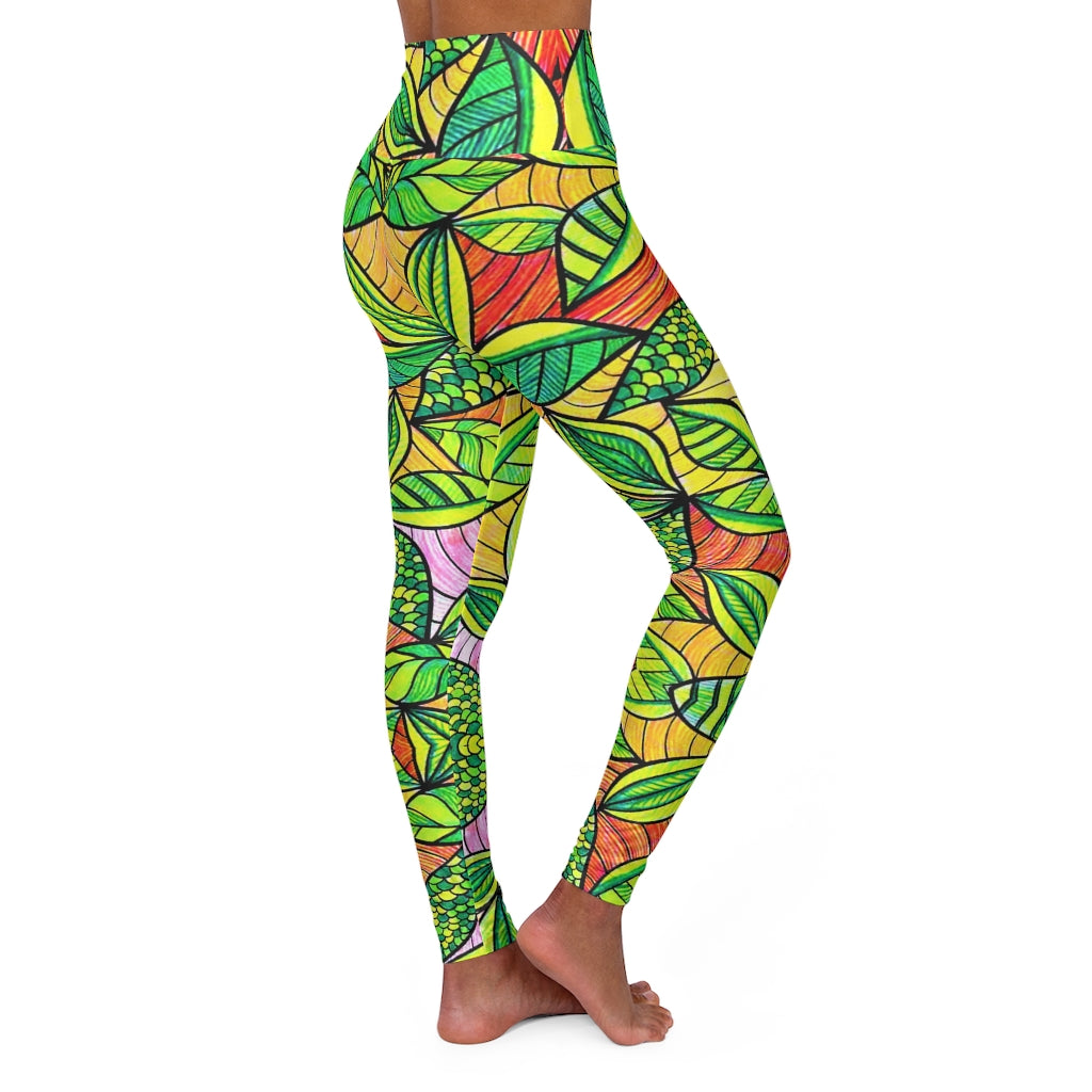 Tropical Resort Yoga Leggings