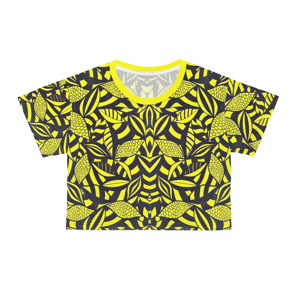 Canary Minimalist AOP Crop Tee