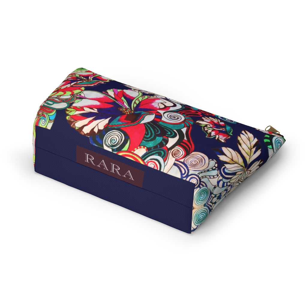 Floral Pop Ink Accessory Pouch