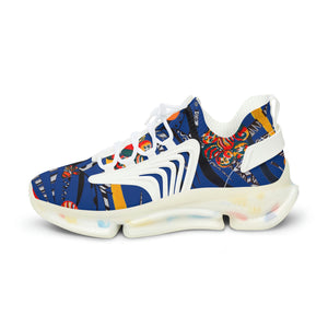 Royal Blue Wildly Wicked OTT Men's Mesh Knit Sneakers