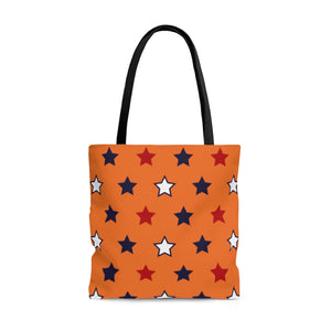 AOP Star Girl Orange Tote Bag