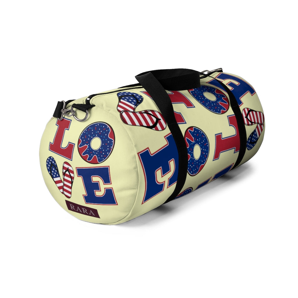 American Love Cream Duffel Bag