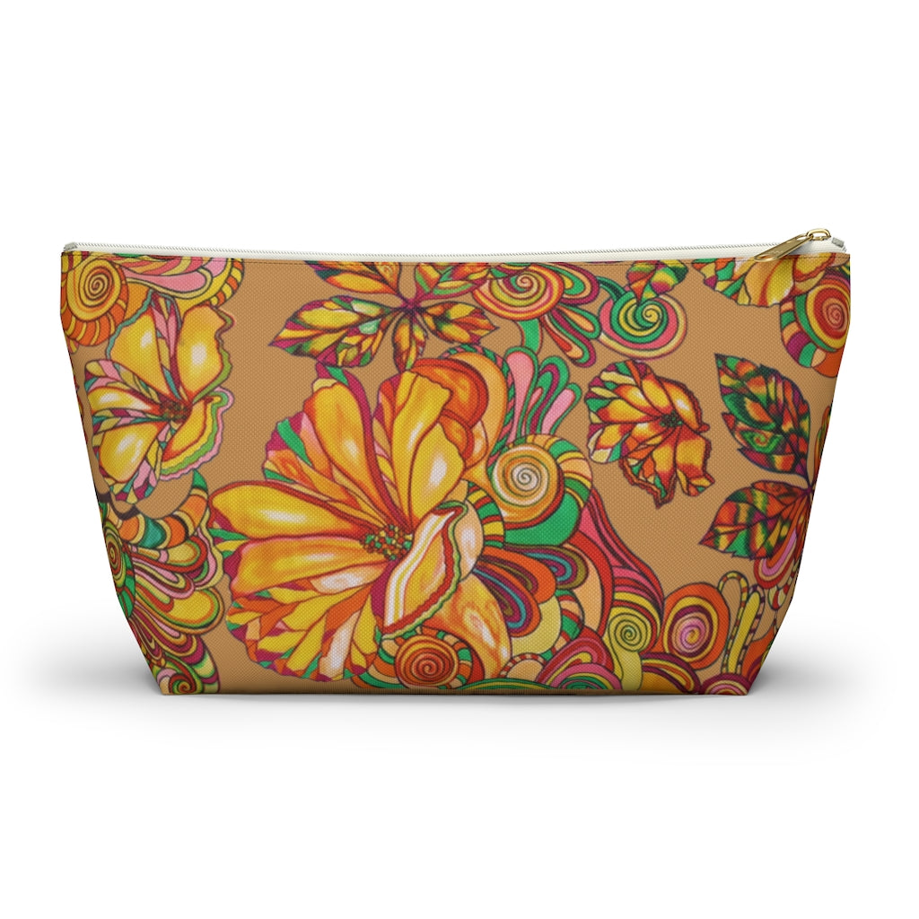 Tussock Artsy Floral Accessory Pouch