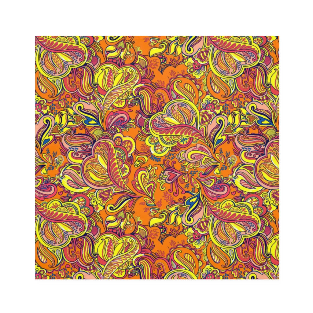 Orange Paisley Napkin