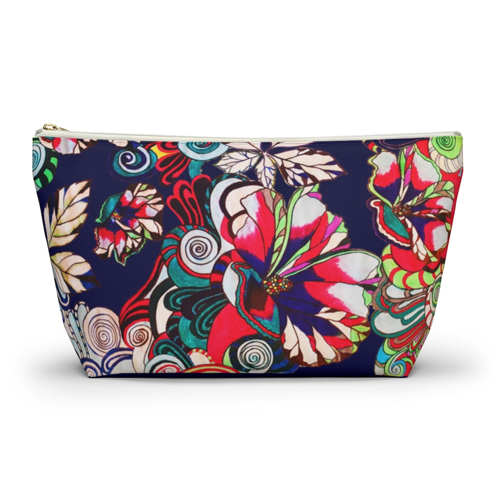 Floral Pop Ink Accessory Pouch