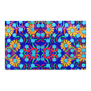 Sun Flower Royal Blue Area Rug