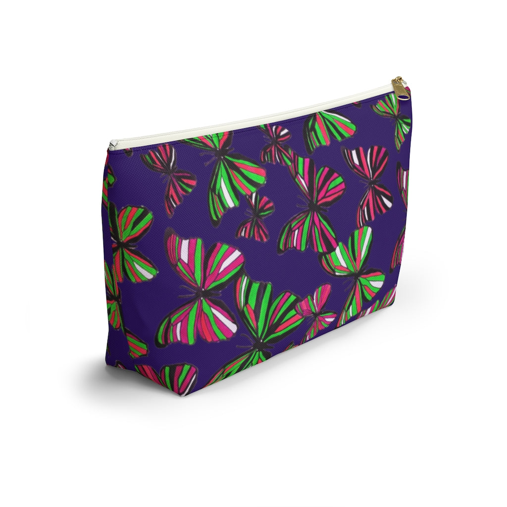 Butterflies Violet Accessory Pouch