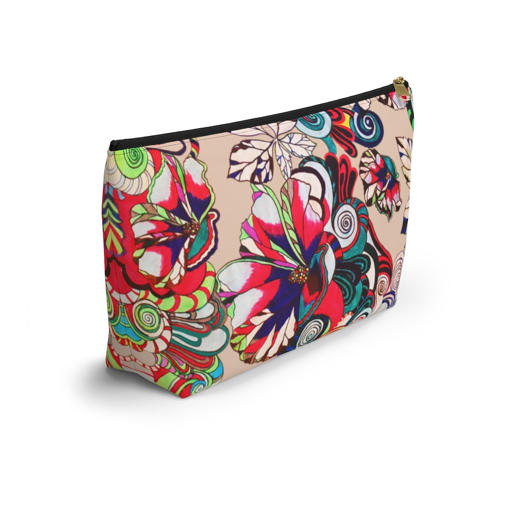 Floral Pop Nude Accessory Pouch