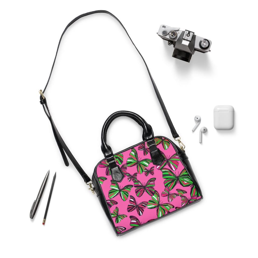 Rose Butterflies AOP Handbag