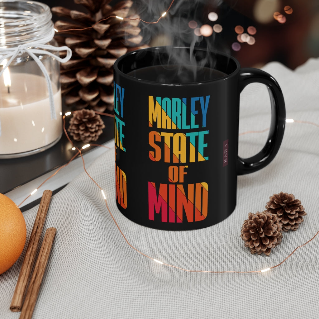 Black Marley Multi Print Mug 11oz