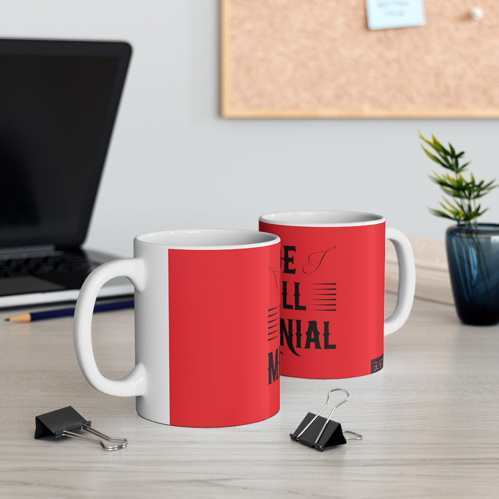 Millennial Fiery Ceramic Mug 11oz