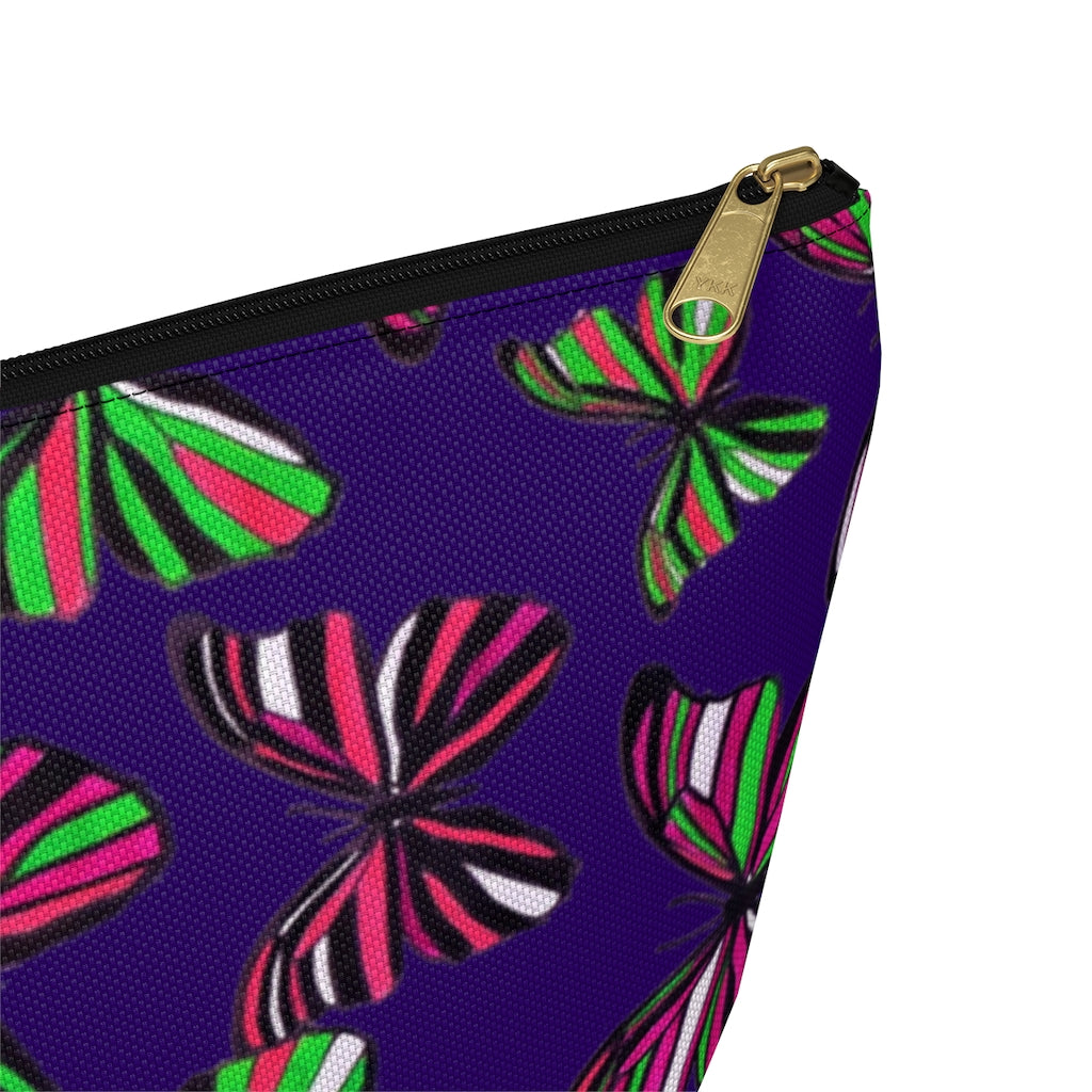 Butterflies Violet Accessory Pouch