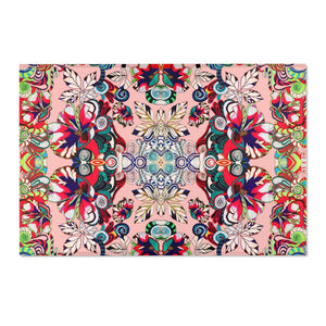 Artsy Floral Pop Blush Area Rug