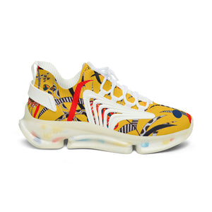 Yellow Wildly Wicked OTT Women's Mesh Knit Sneakers