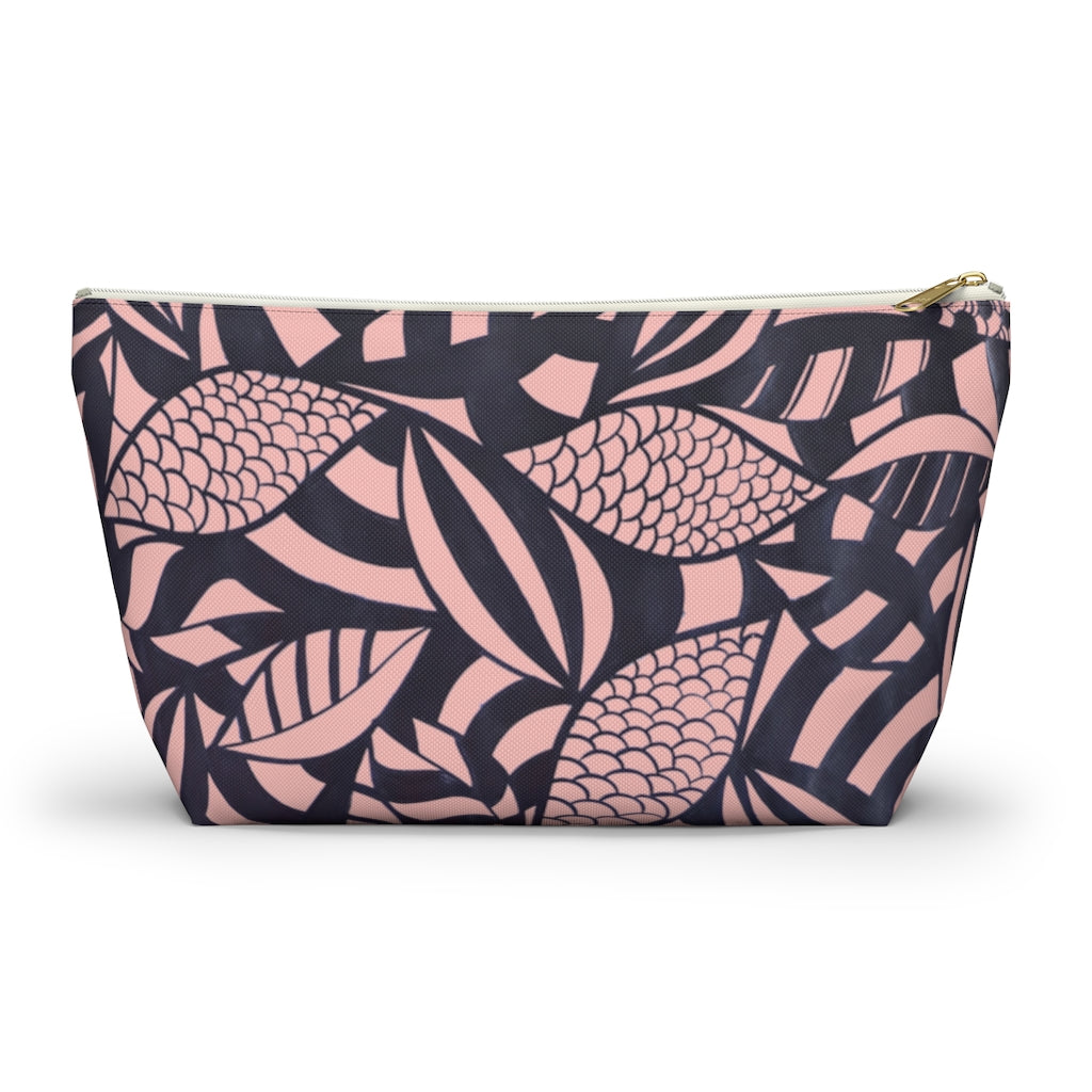 Blush Tropical Minimalist Accessory Pouch