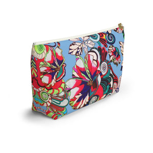 Floral Pop Sky Accessory Pouch