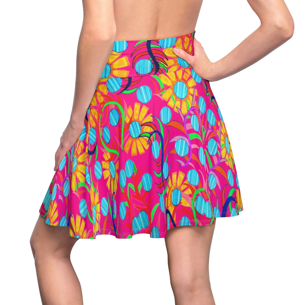 Sunflower Pink Skater Skirt