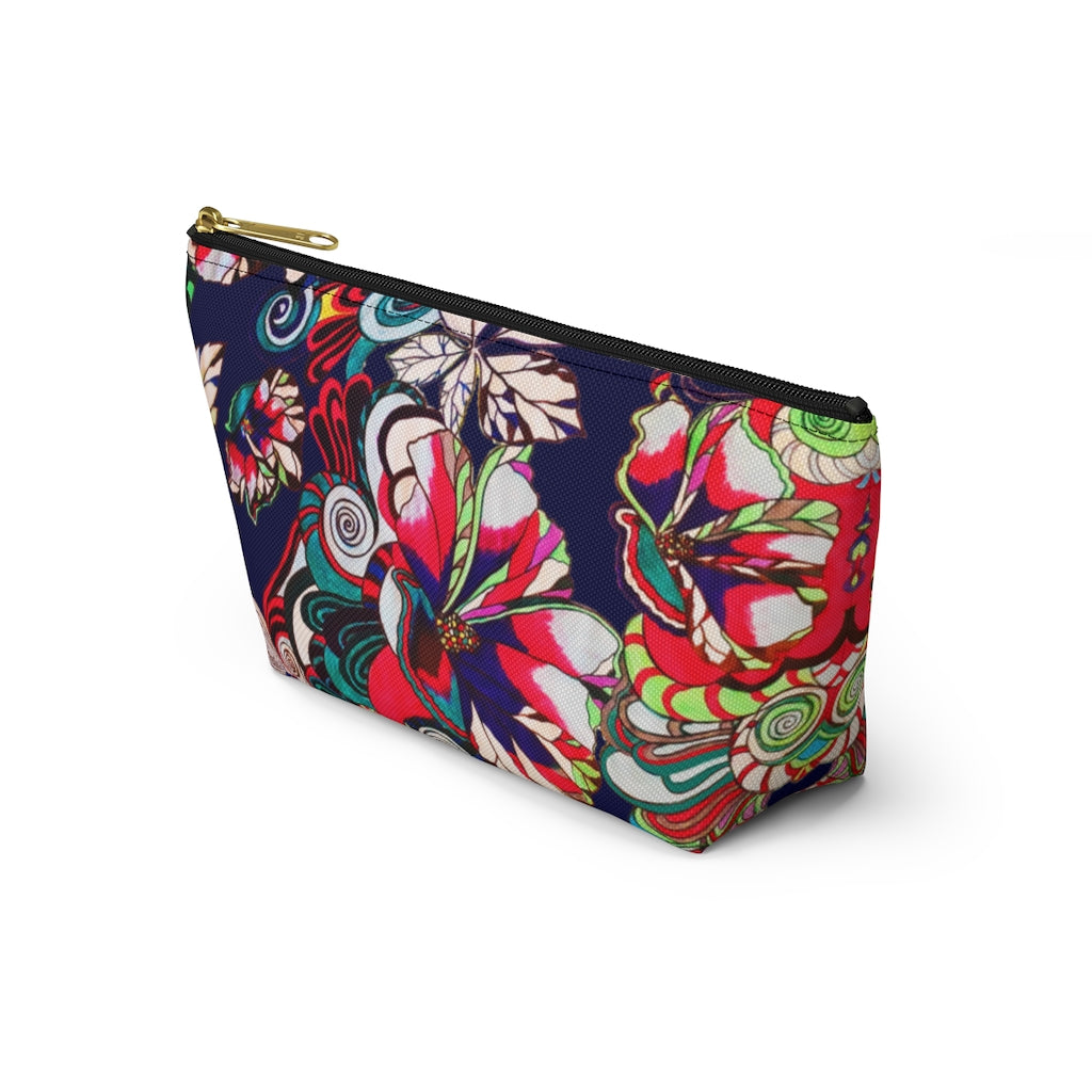 Floral Pop Ink Accessory Pouch