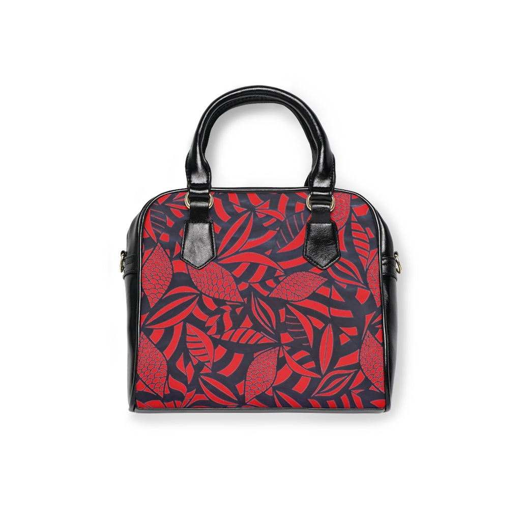 Red Tropical Minimalist AOP Handbag