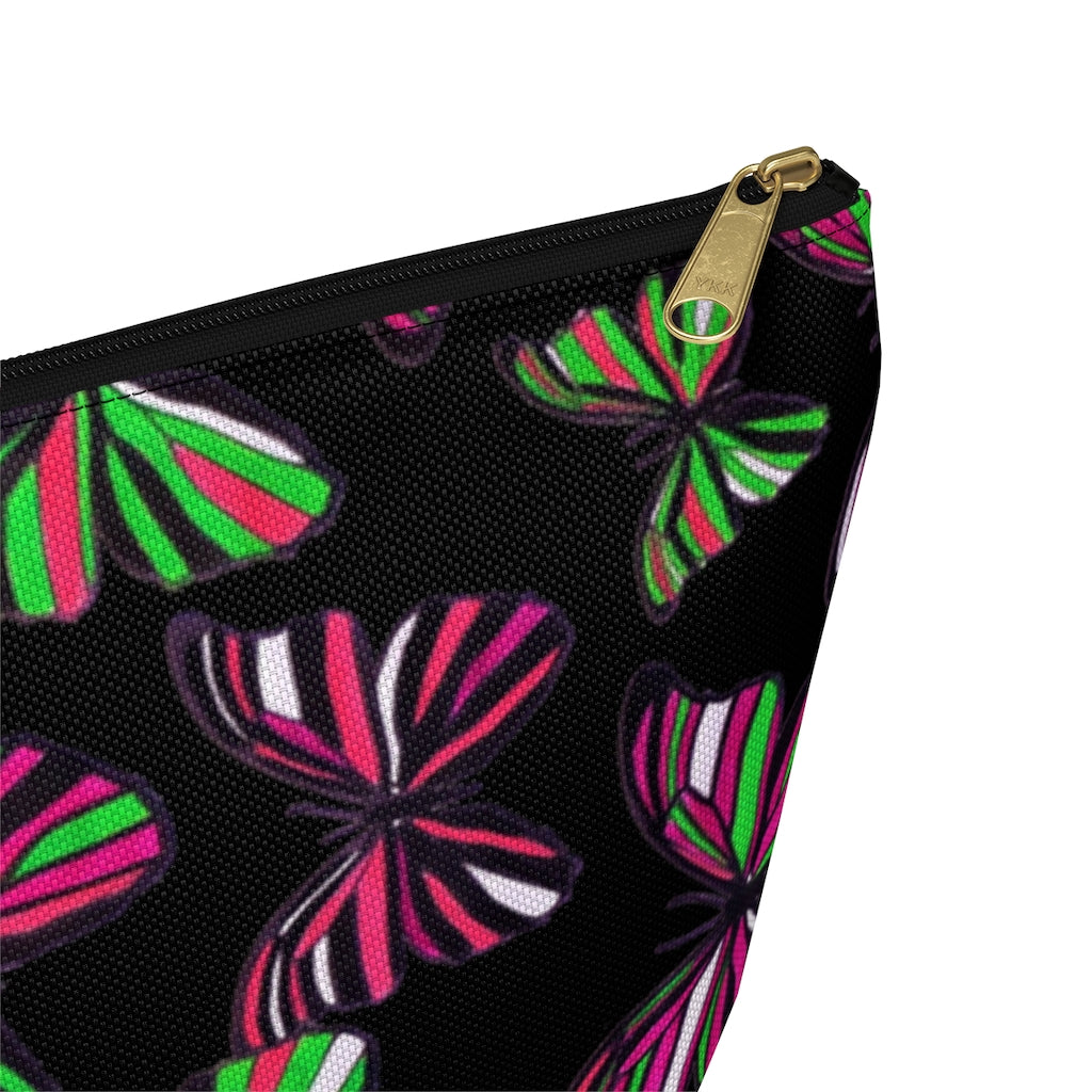 Butterflies Black Accessory Pouch