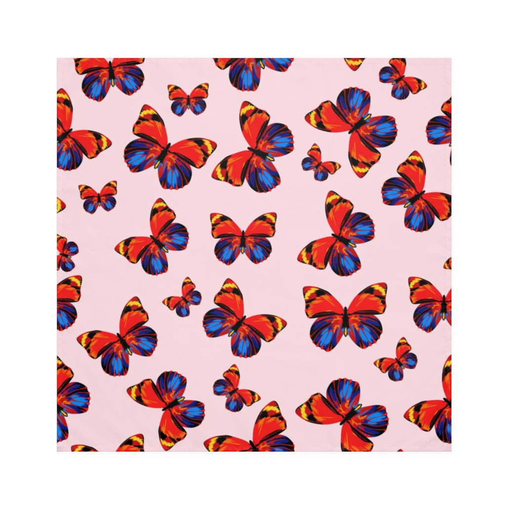 Tangerine Butterflies Napkin