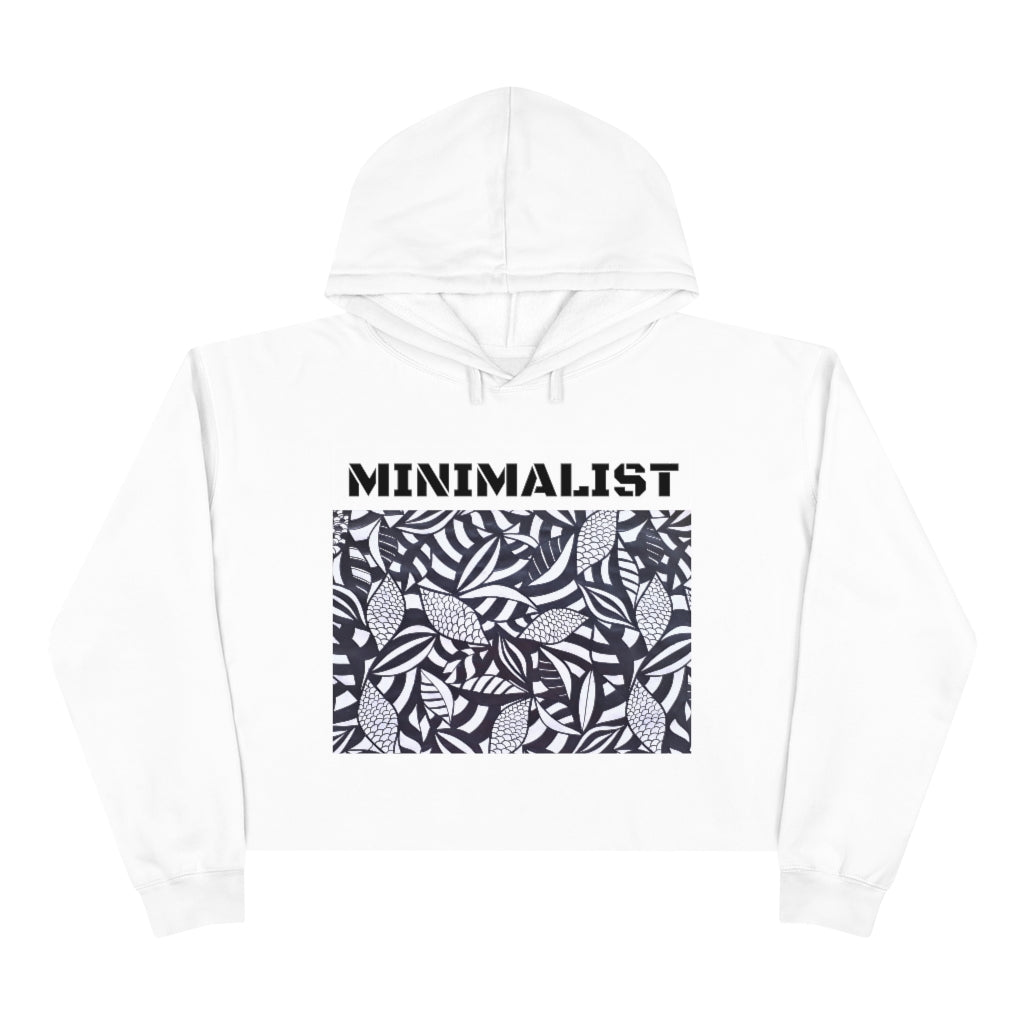 Tropical Minimalist Crop Hoodie