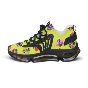 Canary Candy Floral Printed OTT Women's Mesh Knit Sneakers