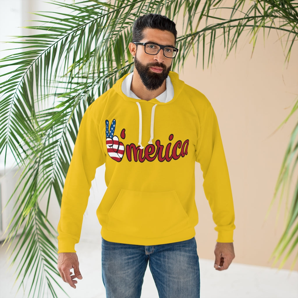 Washington Yellow Pullover Hoodie