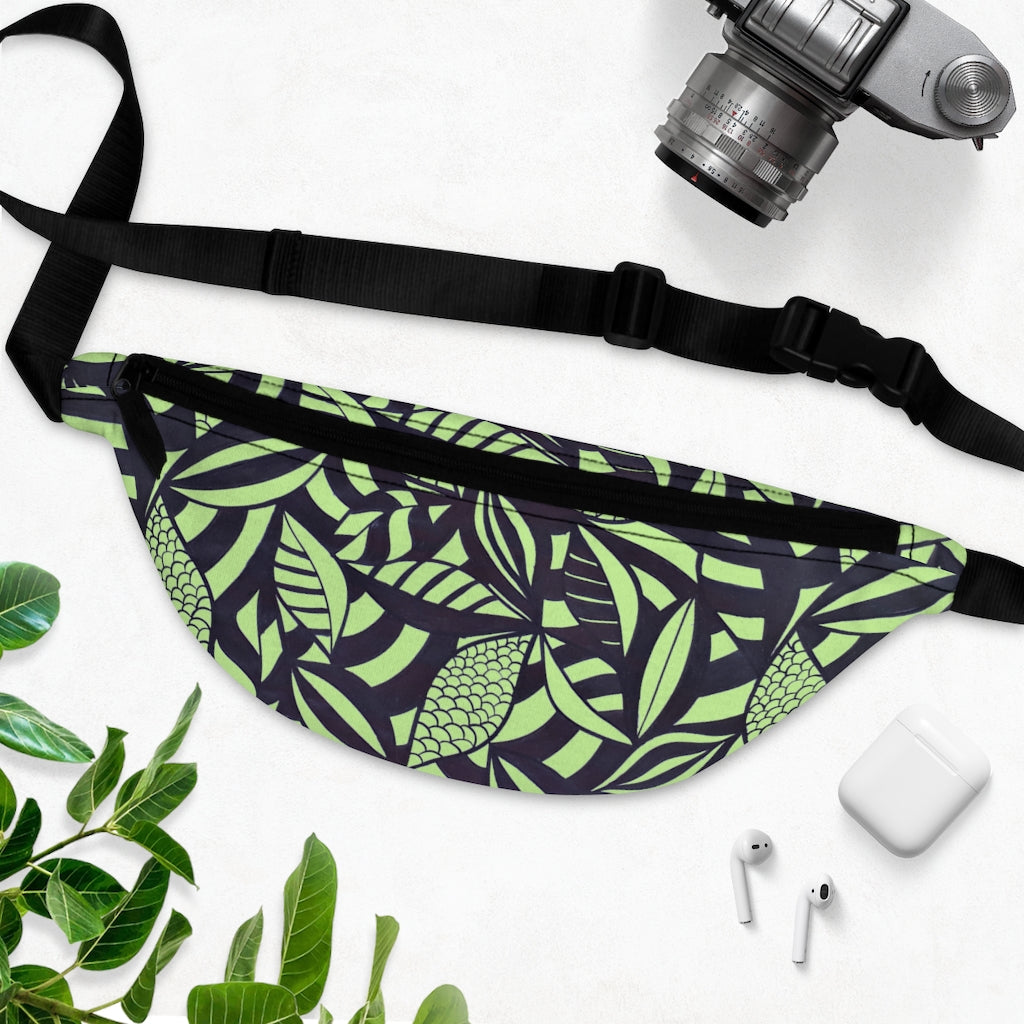 Mint Tropical Minimalist Fanny Pack