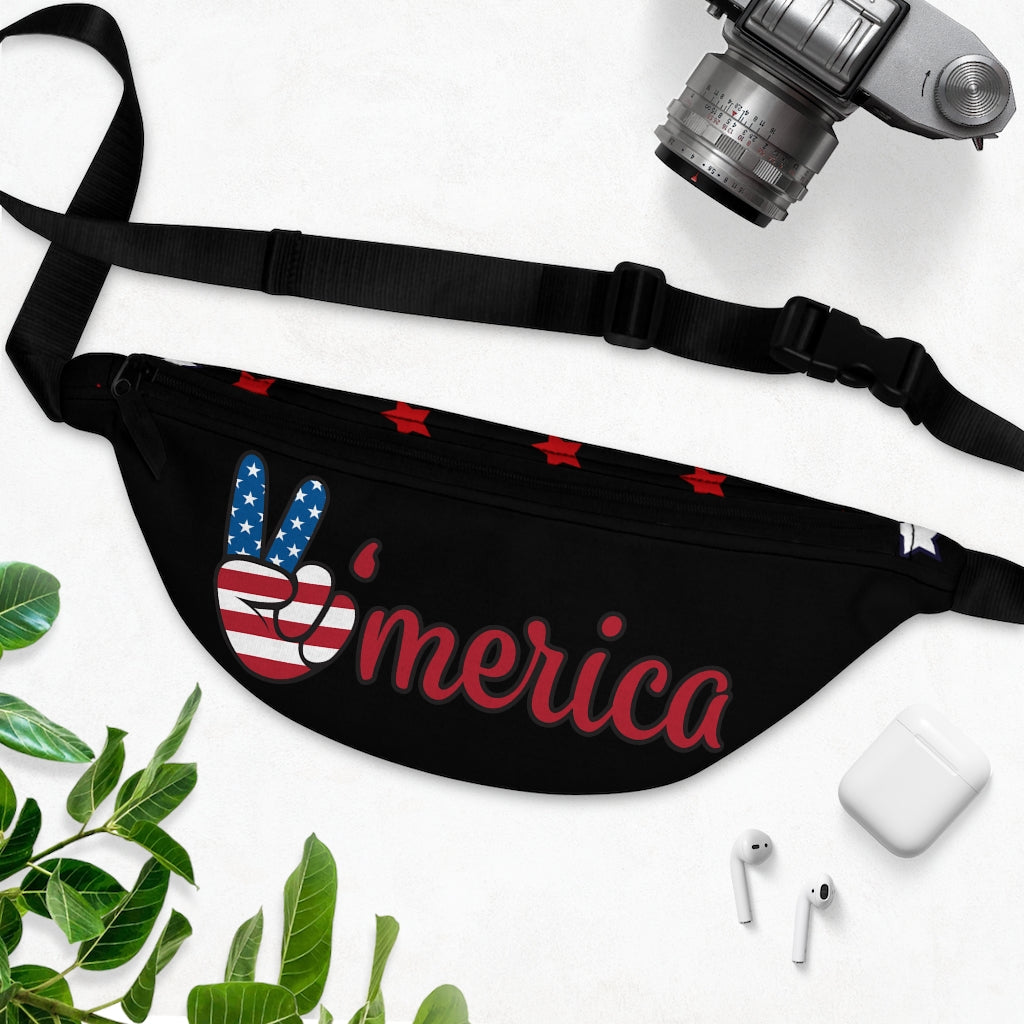 All American Black Fanny Pack