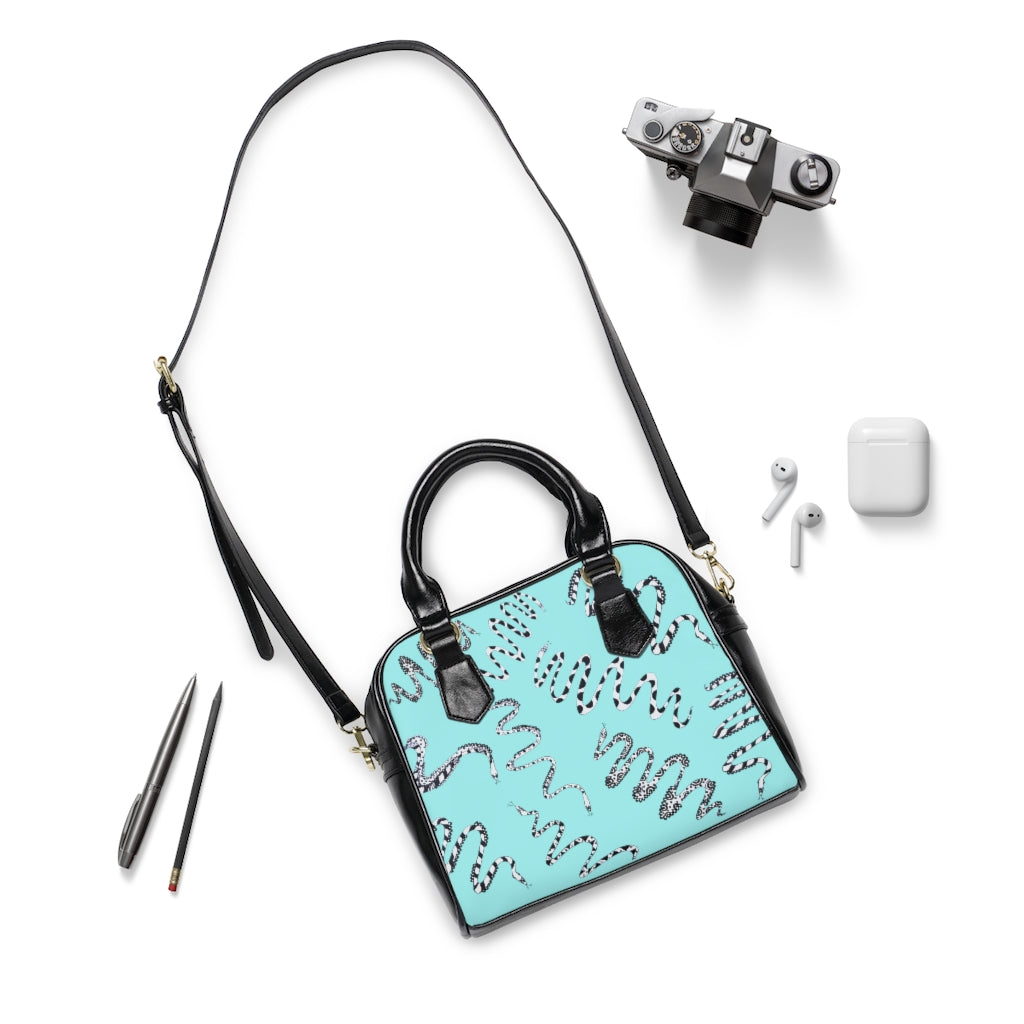 Icy Snake den AOP Handbag