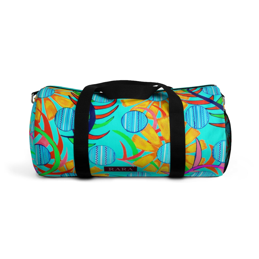 Sunflower Cyan Duffel Bag