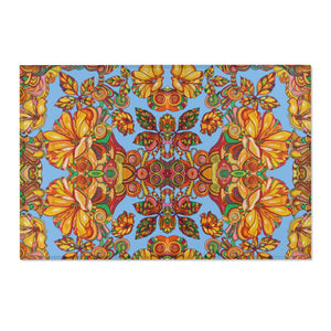 Artsy Floral Sky Area Rug