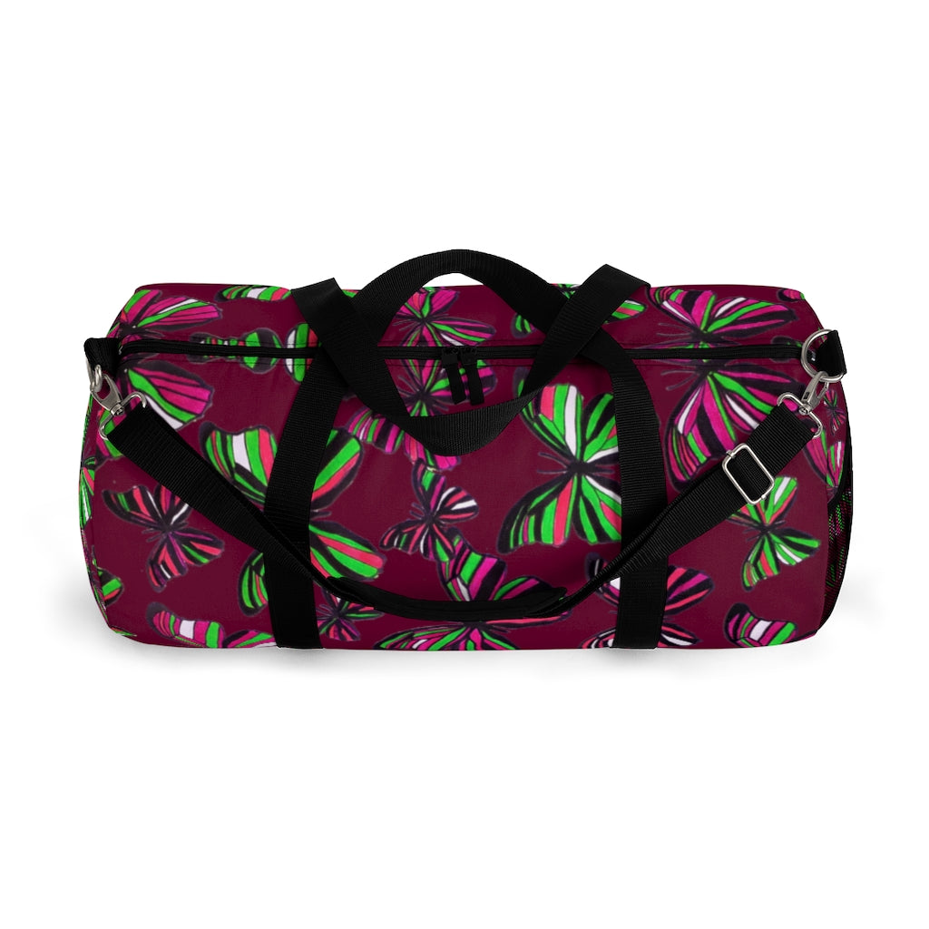 Butterflies Marsala Duffel Bag