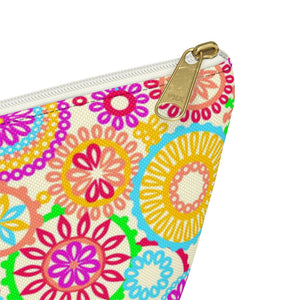The 70's Vibe Lemon Accessory Pouch
