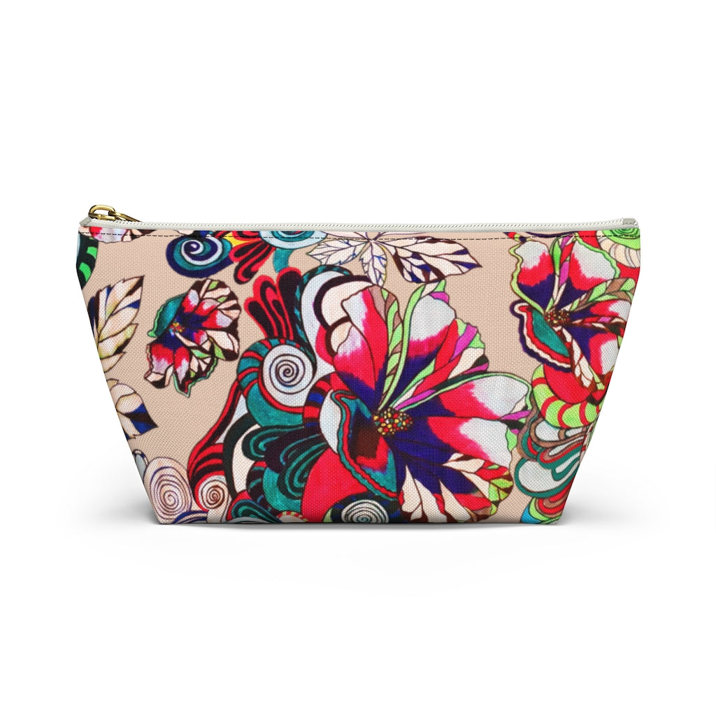 Floral Pop Nude Accessory Pouch