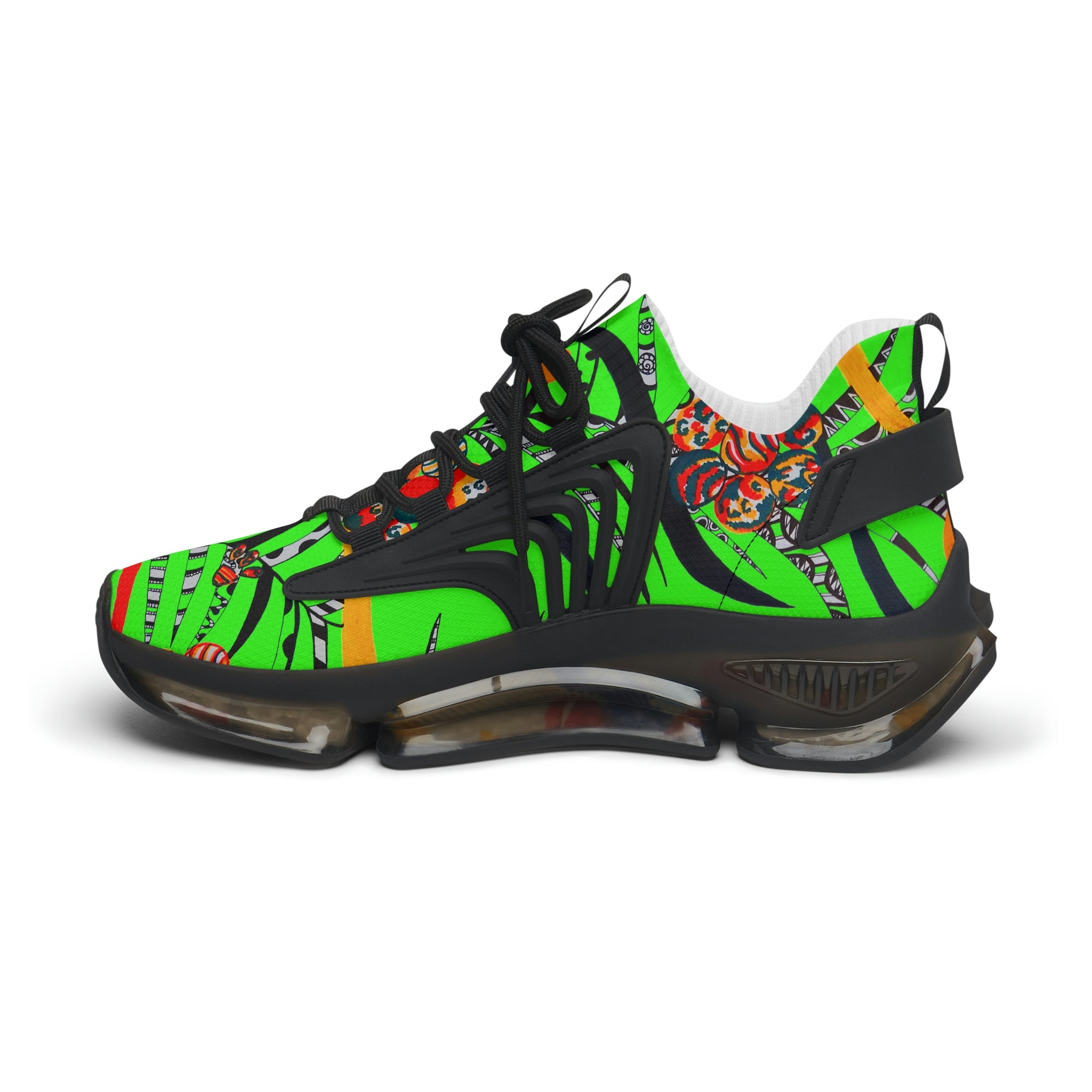 Neon Green Wildly Wicked OTT Women's Mesh Knit Sneakers