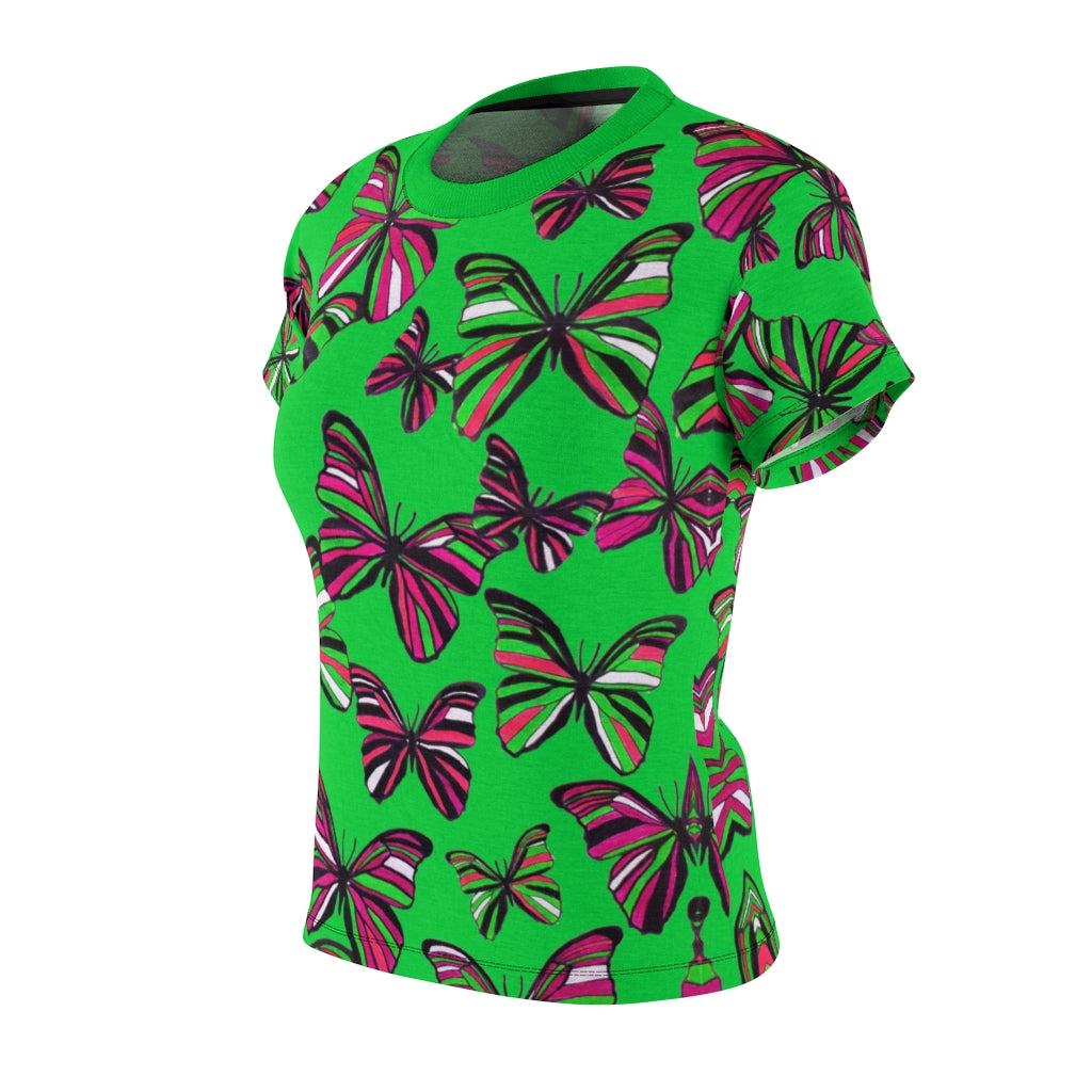 Butterflies AOP Lawn Green T-shirt