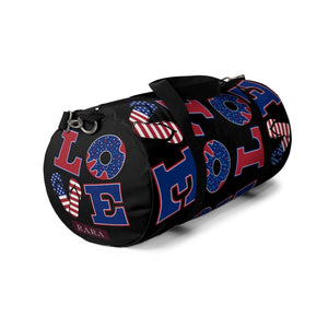 American Love Black Duffel Bag